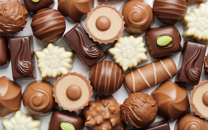 Süßigkeiten, Schokolade, Schnitte, HD-Hintergrundbild