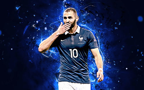 Fußball, Karim Benzema, Französisch, HD-Hintergrundbild HD wallpaper