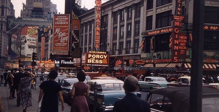 Nueva York, vintage, Fondo de pantalla HD