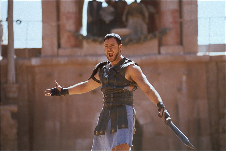 Gladiador (película), Russell Crowe, Fondo de pantalla HD