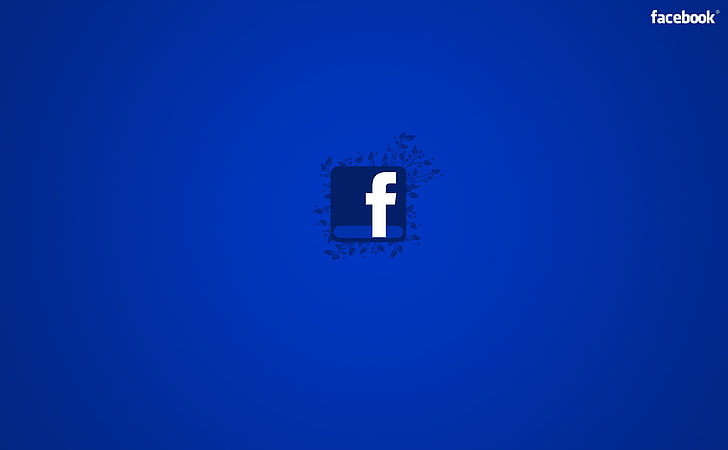 Facebook niebieski, logo Facebooka, komputery, sieć, sieć społecznościowa, niebieski, facebook, Tapety HD