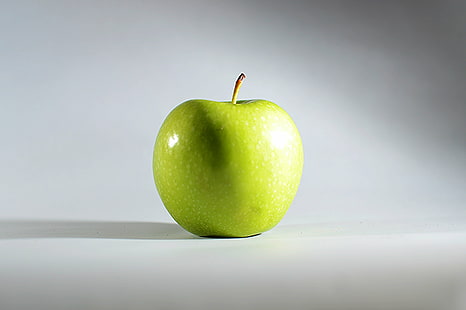 Manzana verde, manzanita, manzanita, fruta, comida, manzana - Fruta, frescura, alimentación saludable, dieta, orgánico, maduro, color verde, primer plano, Fondo de pantalla HD HD wallpaper