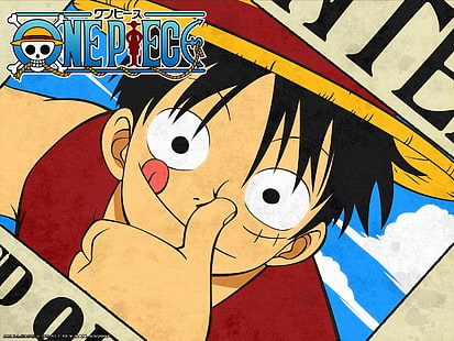 Plakat poszukiwany Monkey D Luffy, Monkey D.Luffy, One Piece, anime boys, anime, Tapety HD HD wallpaper
