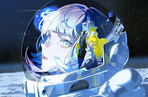 Cyberpunk: Edgerunners, Lucy (Edgerunners), anime girls, Cyberpunk 2077, cyberpunk, Netflix TV Dizisi, CD Projekt RED, HD masaüstü duvar kağıdı HD wallpaper