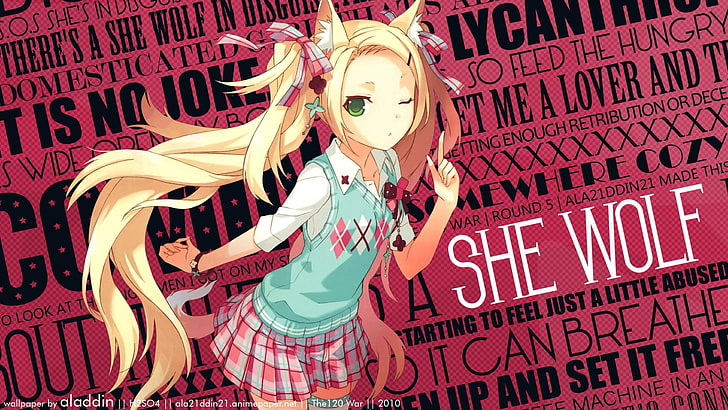 Fuchs Mädchen, Anime Mädchen, Anime, HD-Hintergrundbild