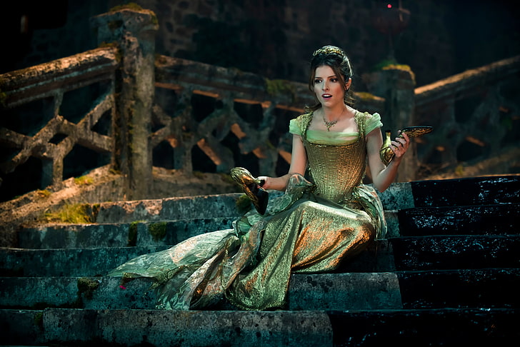 Anna Kendrick, Cinderella, Anna Kendrick, The farther into the forest, the musical, Into the Woods, HD wallpaper