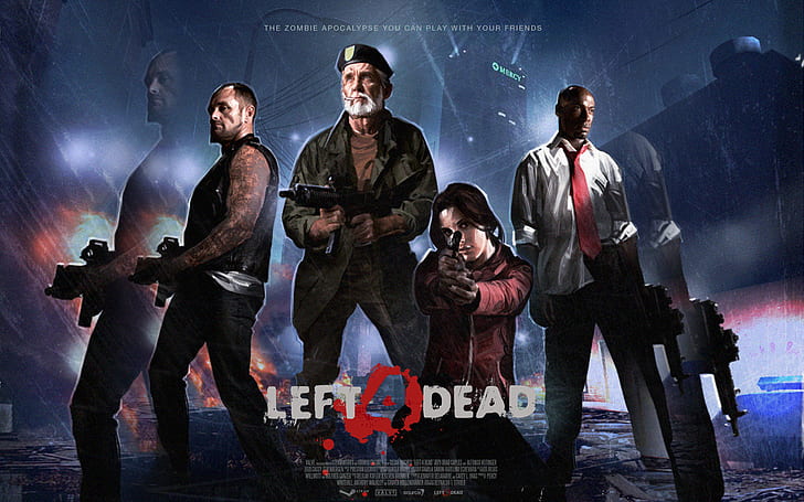 Left 4 Dead L4D HD, วิดีโอเกม, ตาย, 4, ซ้าย, l4d, วอลล์เปเปอร์ HD