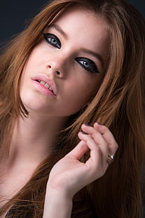 Barbara Palvin, húngara, modelo, mulheres, olhos esfumaçados, HD papel de parede HD wallpaper