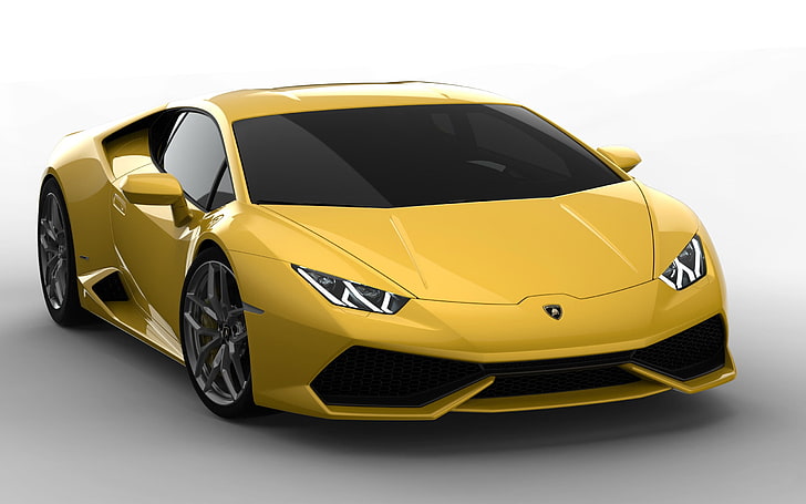 2015 Lamborghini Huracan LP640-4 Wallpaper 17, yellow Lamborghini sports car, HD wallpaper