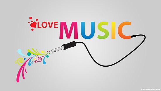 love music text, music, DJ, Music is Life, HD wallpaper HD wallpaper