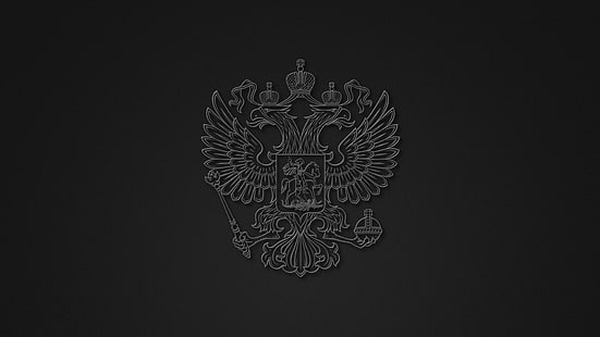 Background, Coat of arms, Russia, HD wallpaper HD wallpaper