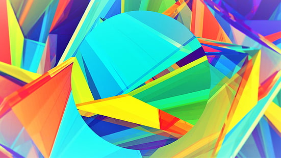 abstrakt, 3D, bunt, gelb, grün, blau, kreis, orange, rot, rosa, lila, HD-Hintergrundbild HD wallpaper
