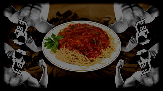 cooked spaghetti, Papyrus, Undertale, spaghetti, HD wallpaper HD wallpaper