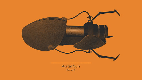 Portal 2, Portal Gun, Portal, videojuegos, Fondo de pantalla HD HD wallpaper