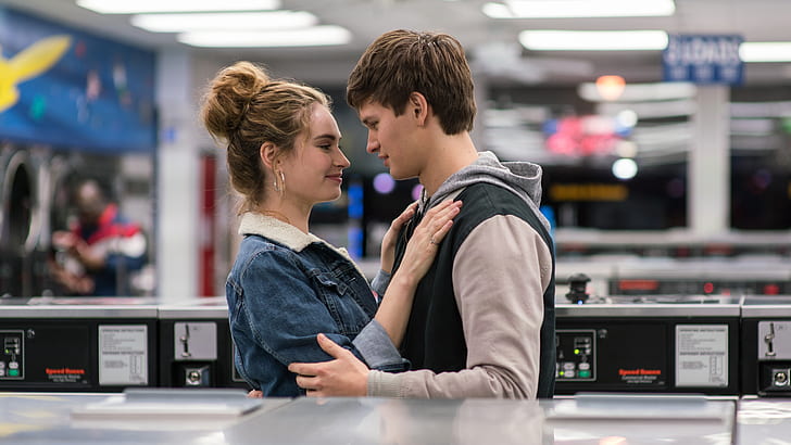 Movie, Baby Driver, Ansel Elgort, Baby (Baby Driver), Debora (Baby Driver), Lily James, HD wallpaper