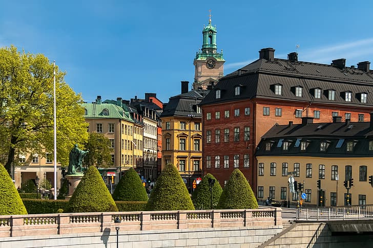 Estocolmo, Suecia, capital, Fondo de pantalla HD