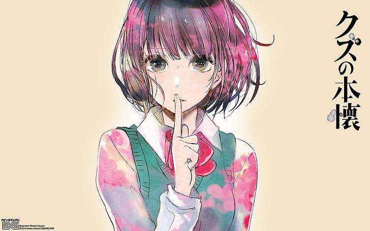 Kuzu no Honkai, gadis anime, Yasuraoka Hanabi, Wallpaper HD