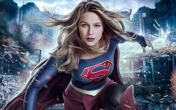 Supergirl Melissa Benoist Saison 3 2017, Saison, Melissa, Benoist, Supergirl, 2017, Fond d'écran HD