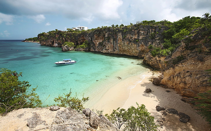 Anguilla Adalah Tempat Swasta Pantai Berpasir Haven Untuk Pasangan Romantis, Perairan Berkilau, Resor Mewah Pilihan Spa, Restoran, Bar Dan Teluk Tersembunyi Yang Indah Yang Jauh Dari Orang-Orang, Wallpaper HD