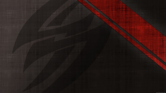 czarno-czerwona grafika plemienna, minimalizm, sztuka cyfrowa, brązowy, czerwony, Tapety HD HD wallpaper
