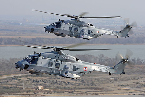 Militära helikoptrar, NHIndustries NH90, flygplan, helikopter, HD tapet HD wallpaper