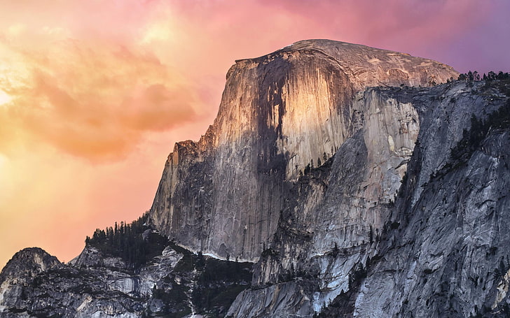 Half Dome, Kaliforniya, OS X, HD masaüstü duvar kağıdı