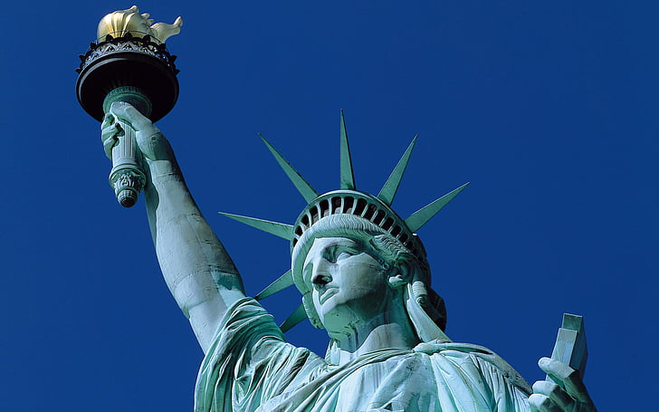 america, liberty, monument, statue, usa, HD wallpaper