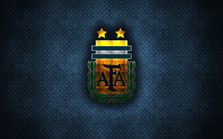 Calcio, nazionale argentina, Argentina, emblema, logo, Sfondo HD
