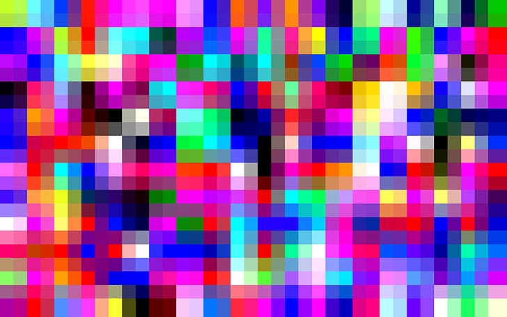matrix, digital, grid, yellow, blue, square, pixel, squares, bright, graphic, vivid, array, check, vibrent, checkerd, checkers, vibrant, colorful pixels, HD wallpaper