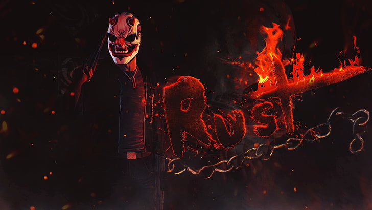 payday 2, rust, chains, Games, HD wallpaper