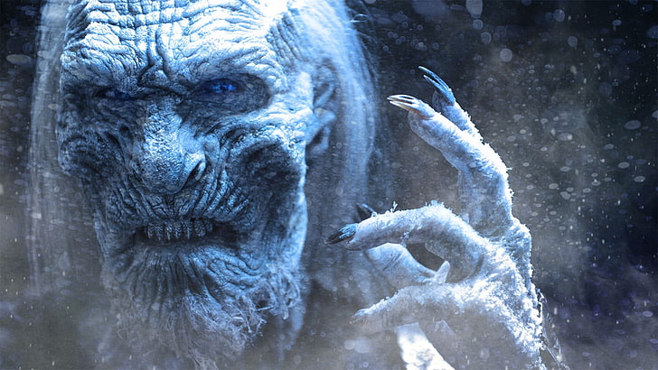 Game of Thrones Night King wallpaper, The Others, Game of Thrones, serial tv, jari, Wallpaper HD