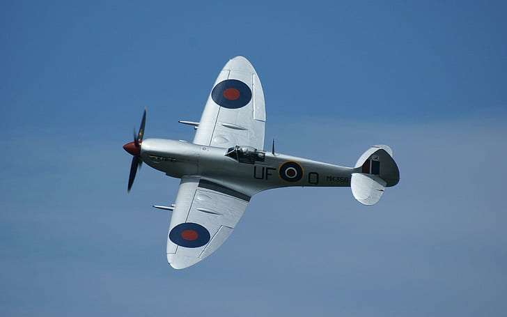 Spitfire MK356, Vintage Flugzeuge, Spitfire, MK356, Flugzeuge, HD-Hintergrundbild