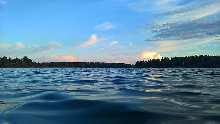 finnish summer, helsinki swimming, marjaniemi, midnigh sun, sealevel helsinki, uimaranta, HD wallpaper