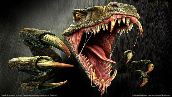 games Jurassic, t Rex, HD wallpaper HD wallpaper