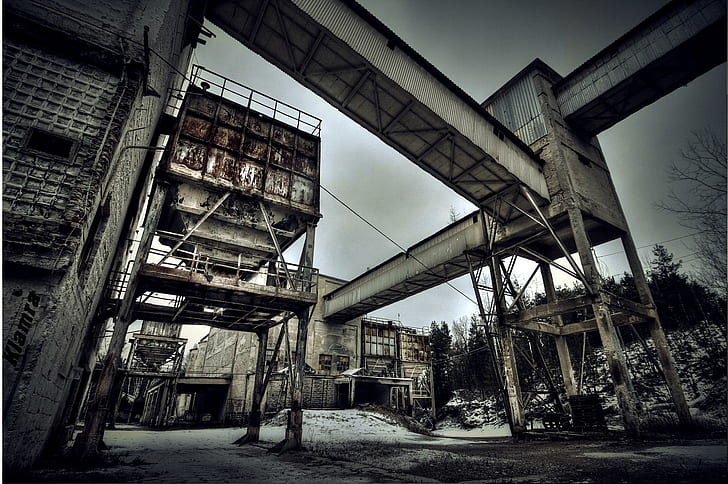 ถูกทิ้งร้างโปแลนด์ urbex โรงงาน, วอลล์เปเปอร์ HD