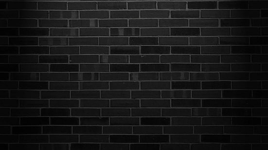 pattern, bricks, wall, minimalism, monochrome, HD wallpaper HD wallpaper