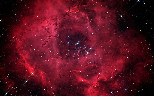 Nebulosa Roseta, espaço, estrelas, nebulosa, HD papel de parede HD wallpaper