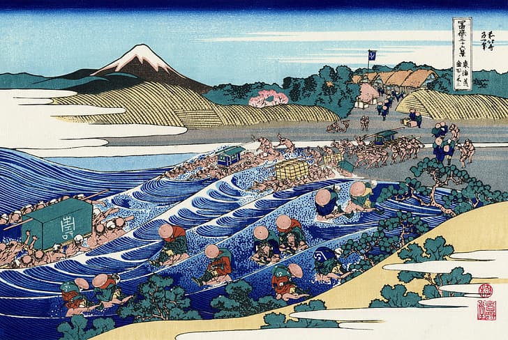 Ukiyo-e, arte japonesa, HD papel de parede