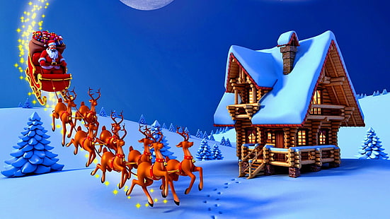 weihnachten, weihnachten, nacht, feier, HD-Hintergrundbild HD wallpaper