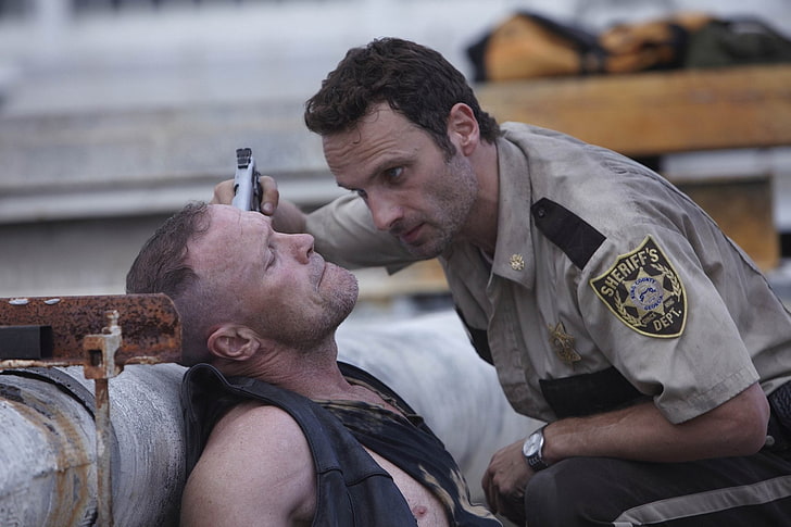 Fernsehserie, The Walking Dead, Andrew Lincoln, Merle Dixon, Michael Rooker, Rick Grimes, HD-Hintergrundbild