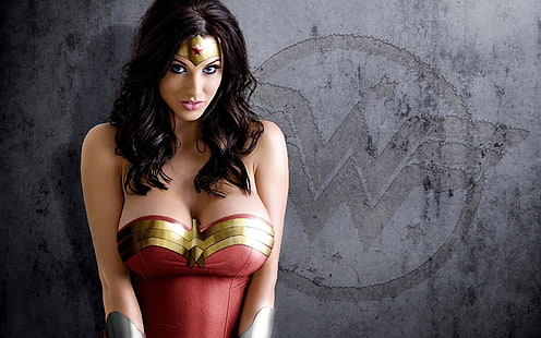 Alice Goodwin, cosplay, Manipulacja zdjęciami, Wonder Woman, Tapety HD HD wallpaper