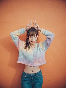  Asian, sweater, HD wallpaper HD wallpaper