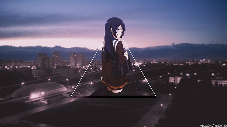Anime, Anime Girls, Bild-in-Bild, Hibike!Euphonium, Kousaka Reina, HD-Hintergrundbild