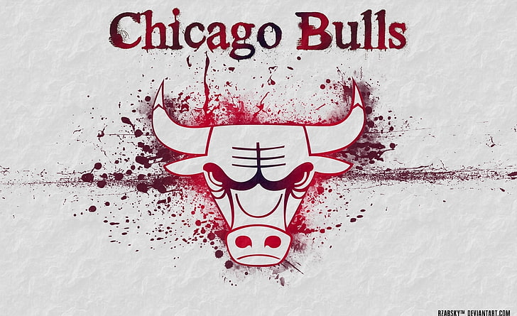 CHICAGO BULLS by Rzabsky deviantart (4), tapeta Chicago Bulls, sport, koszykówka, Tapety HD