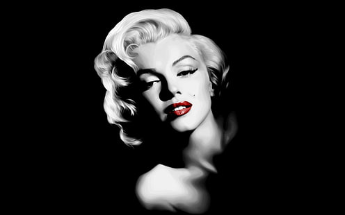 Actresses, Marilyn Monroe, Celebrity, Face, HD wallpaper HD wallpaper