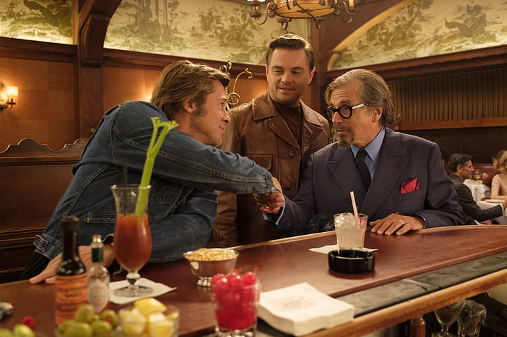 Movie, Once Upon A Time In Hollywood, Al Pacino, Brad Pitt, Cliff Booth, Leonardo Dicaprio, Rick Dalton, HD wallpaper
