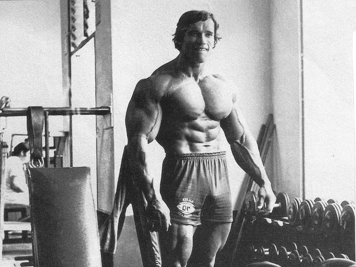 Arnold Schwarzenegger, Arnold Schwarzenegger, bodybuilding, Bodybuilder, working out, exercise, muscles, HD wallpaper
