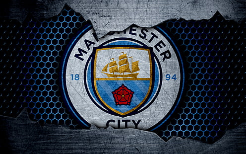 كرة القدم ، نادي مانشستر سيتي لكرة القدم ، الشعار، خلفية HD HD wallpaper