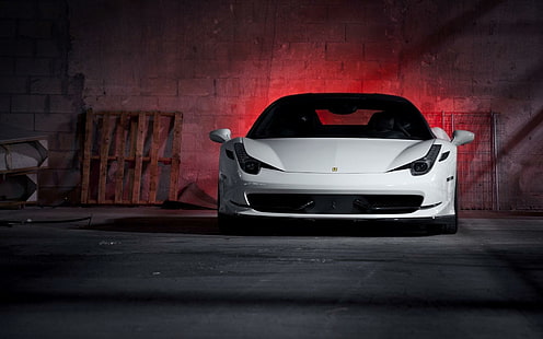 Ferrari 458 Italia White Supercar, ferrari, italia, white, supercar, HD wallpaper HD wallpaper