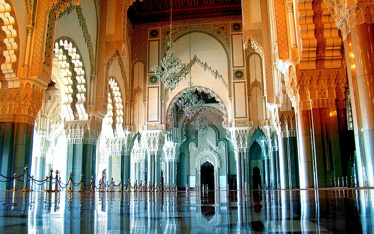 hassan ii mosque, HD wallpaper